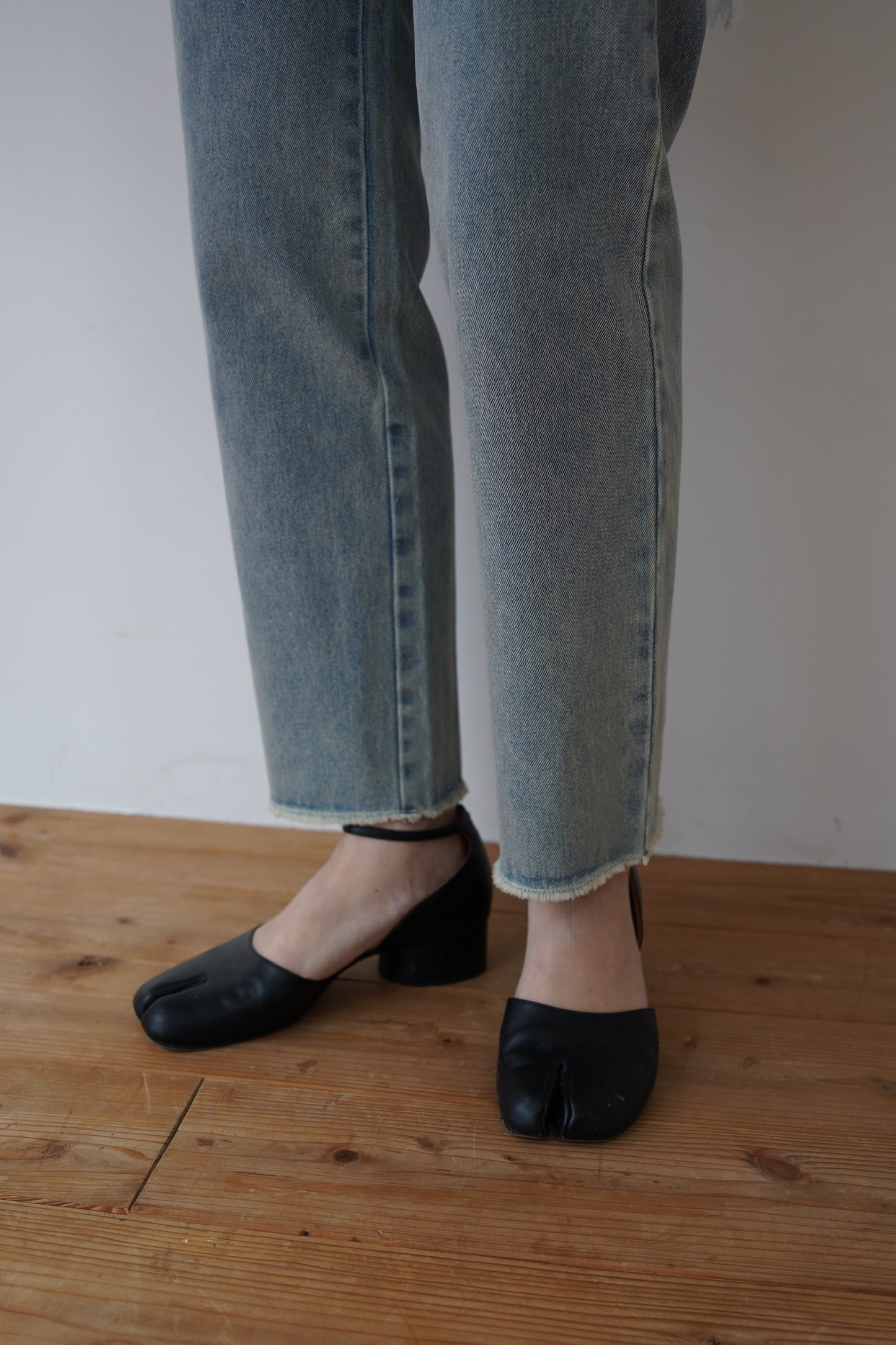 over skirt denim pants