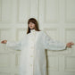 jacquard stand collar coat