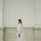 jacquard stand collar coat