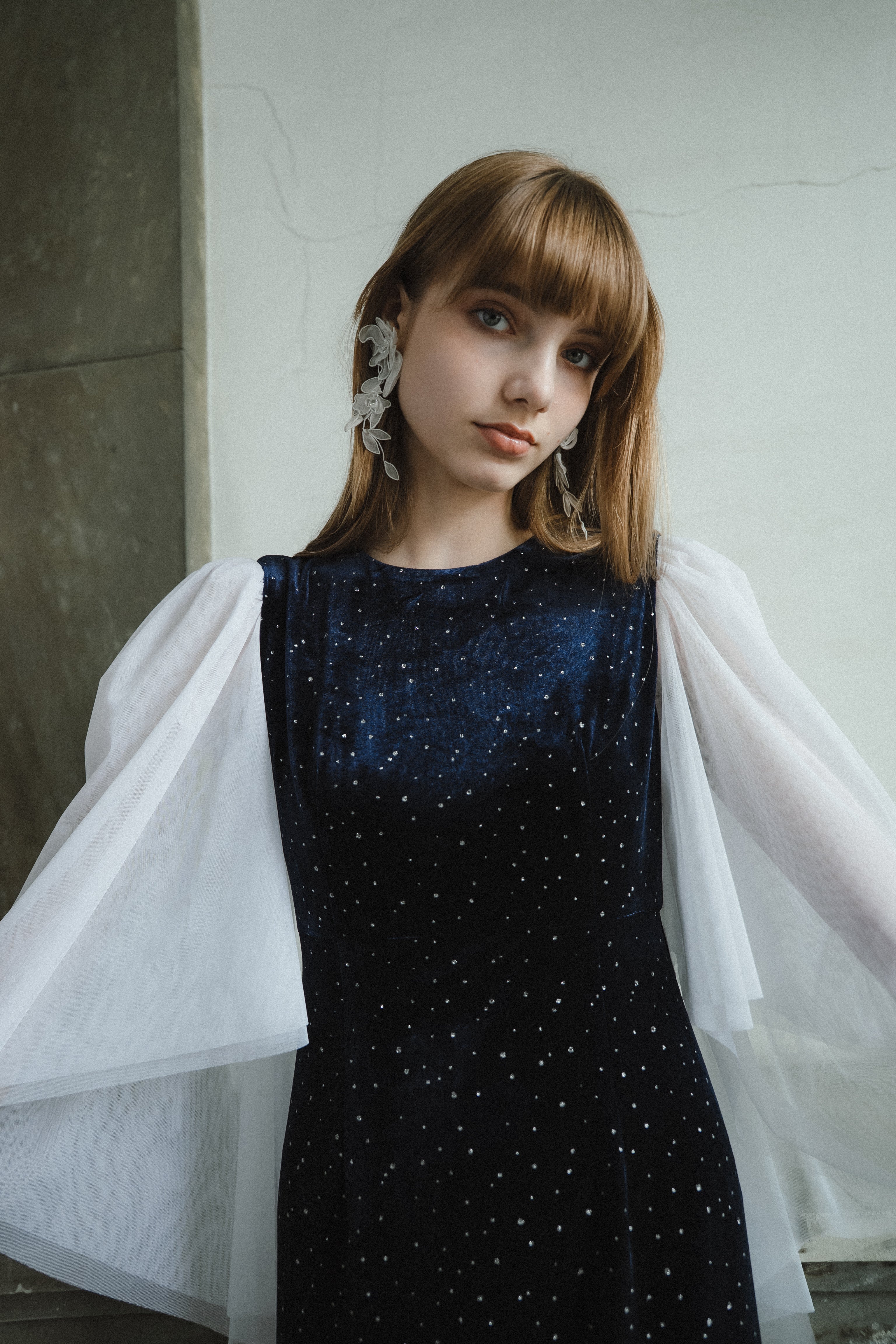 【Acka.】 ベロアロングドレス ダークブラウン velour dot long dress – Acka online store