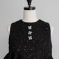 glitter tweed peplum tops
