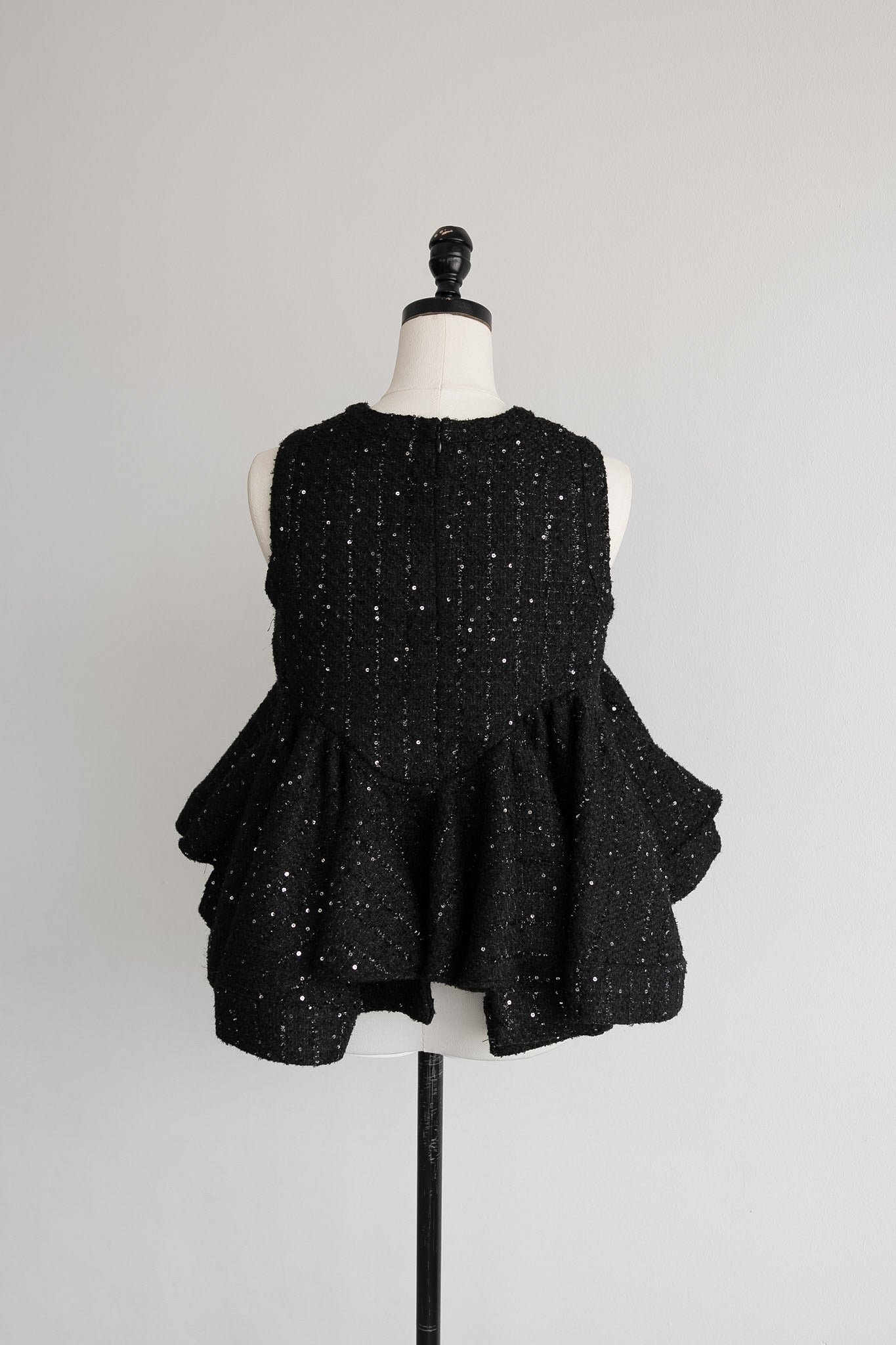glitter tweed peplum tops – Acka online store