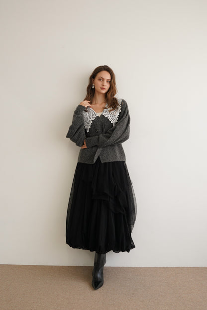 tiered tulle skirt