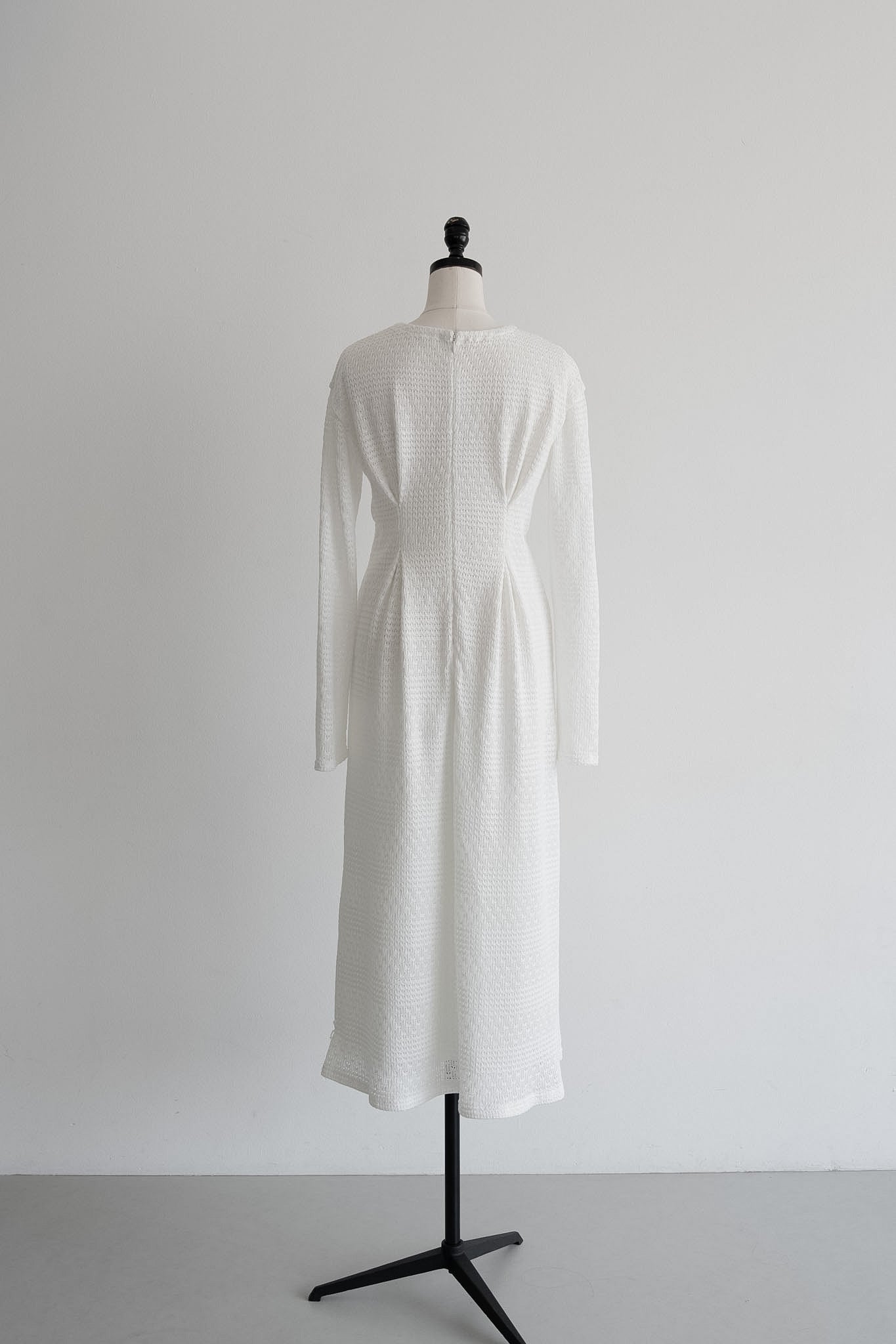 v neck lace knit one-piece