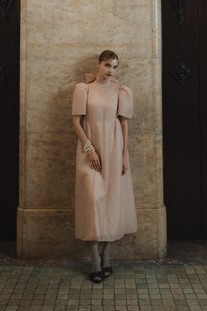 tulle choker flare dress