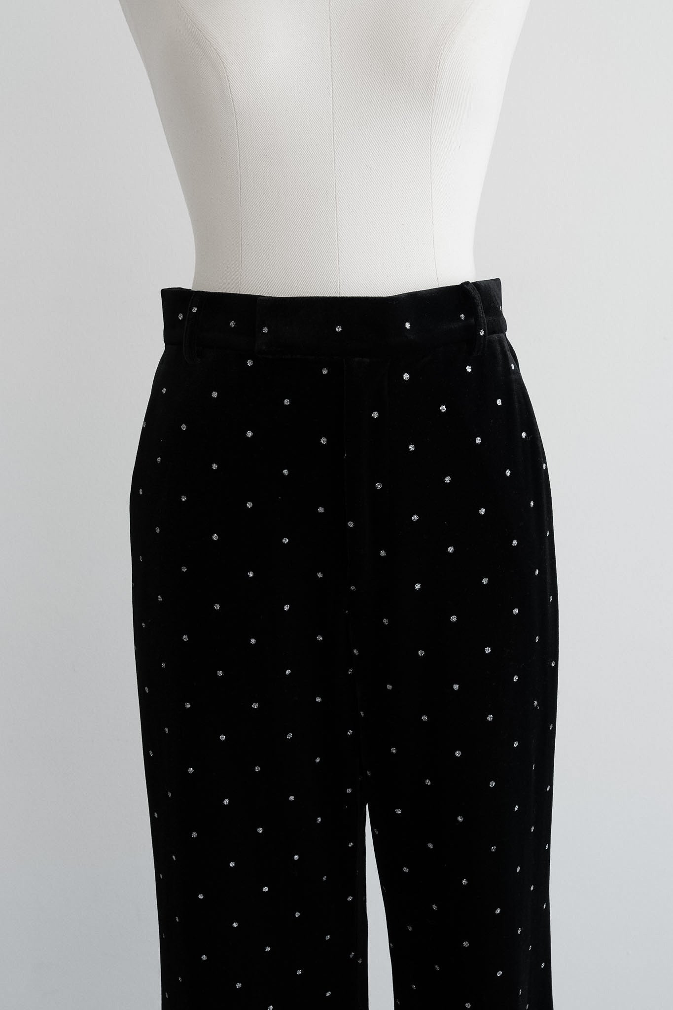 bijou dot velour pants