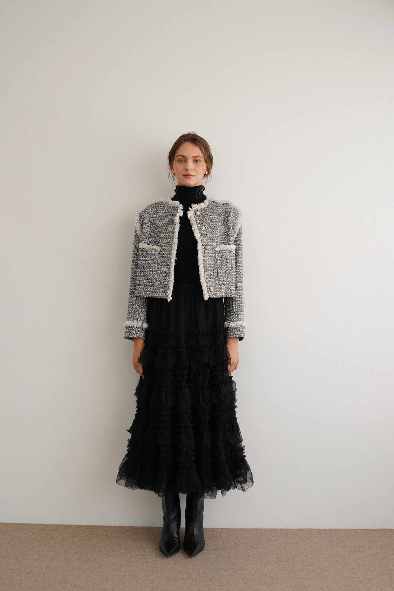 【Acka.】tulle long skirt tulle long skirt – Acka online store