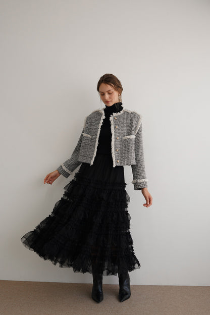 tulle long skirt