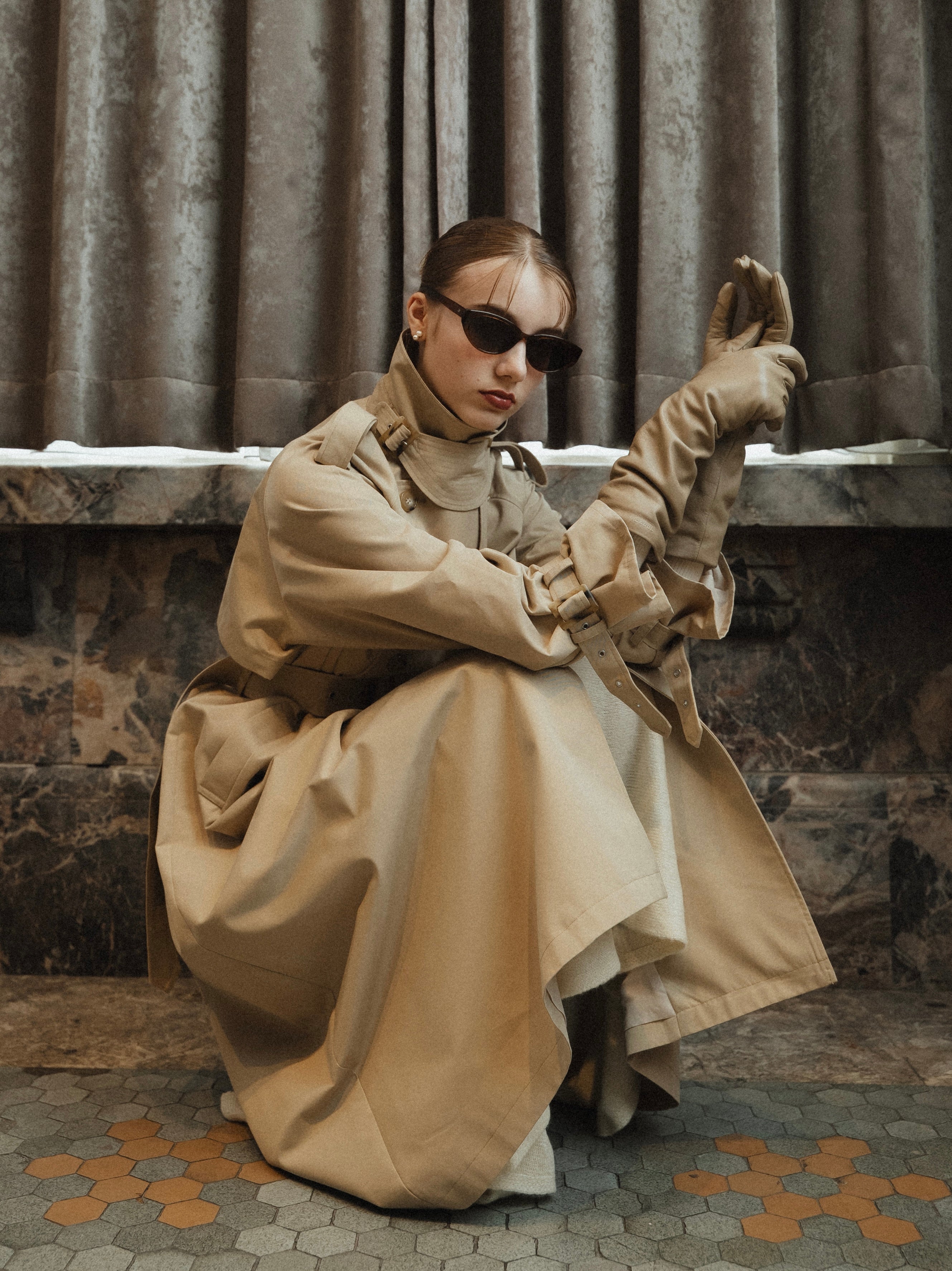 classic belted trench coat – Acka online store