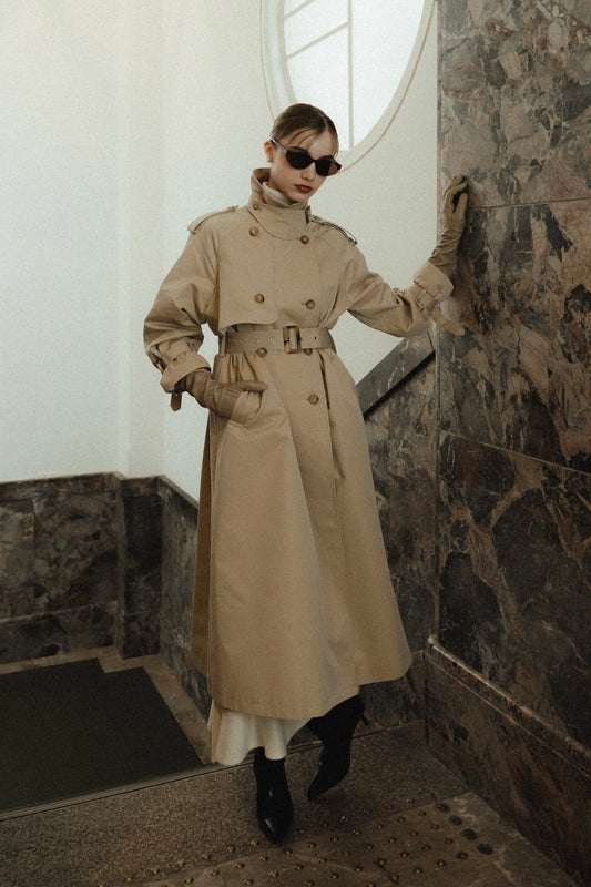 classic belted trench coat