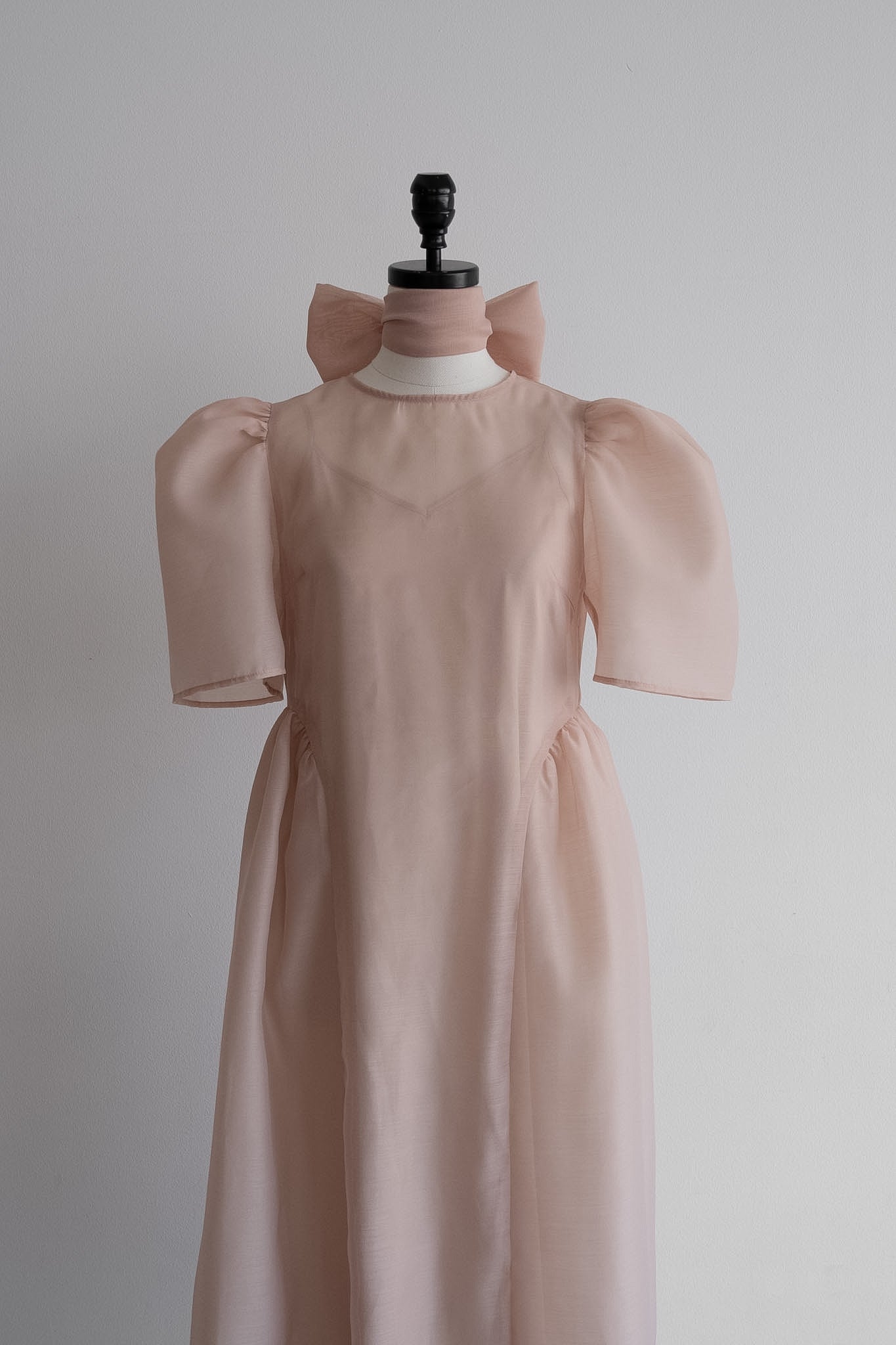 tulle choker flare dress