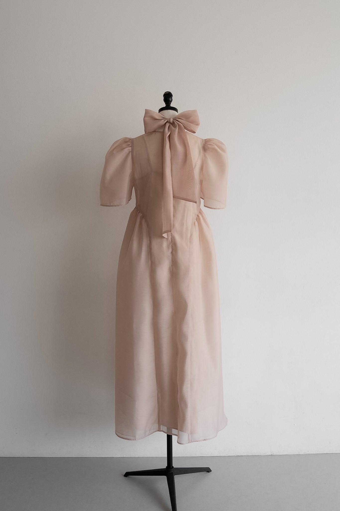 tulle choker flare dress