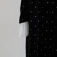 bijou dot velour frill dress