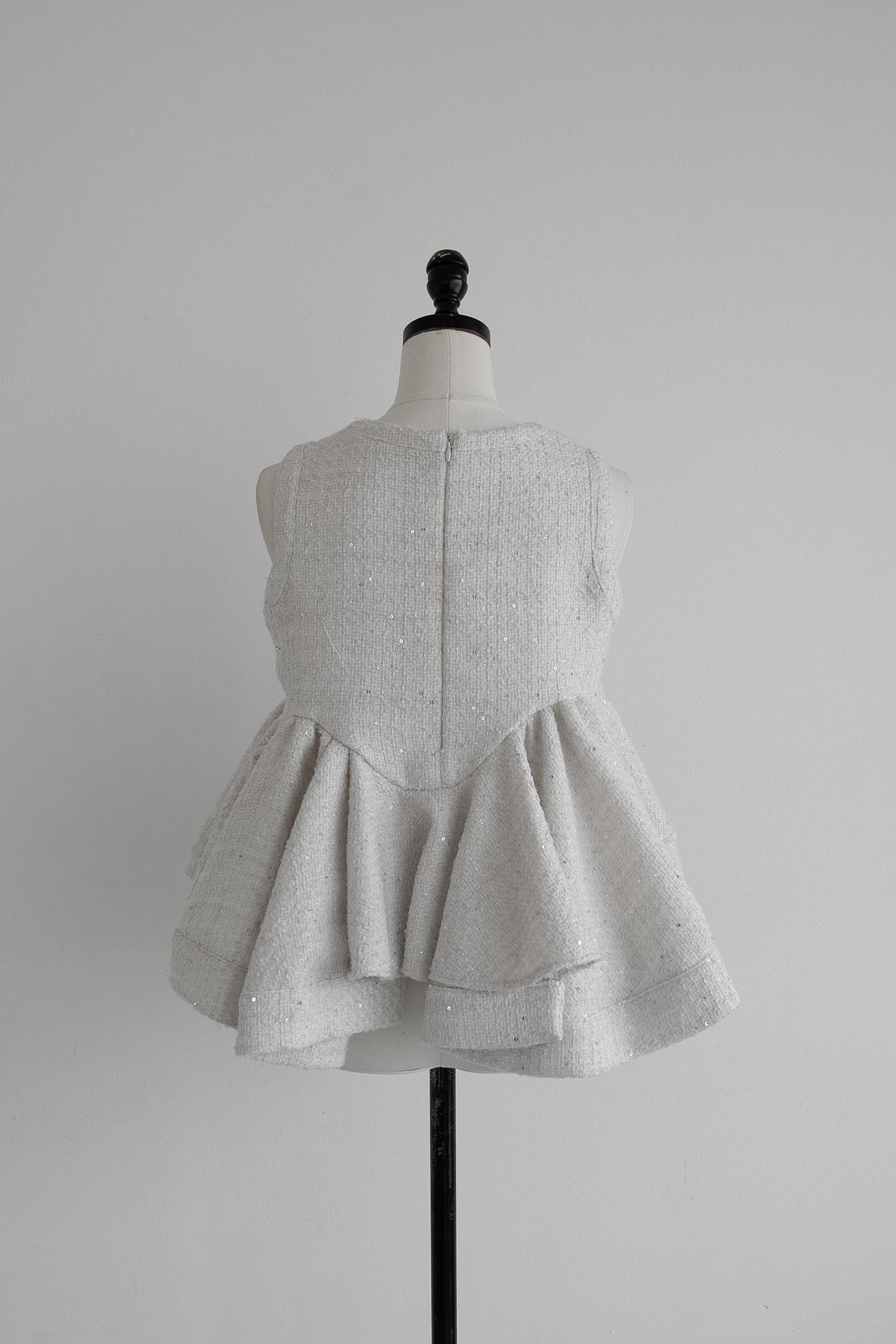 glitter tweed peplum tops – Acka online store