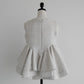 glitter tweed peplum tops