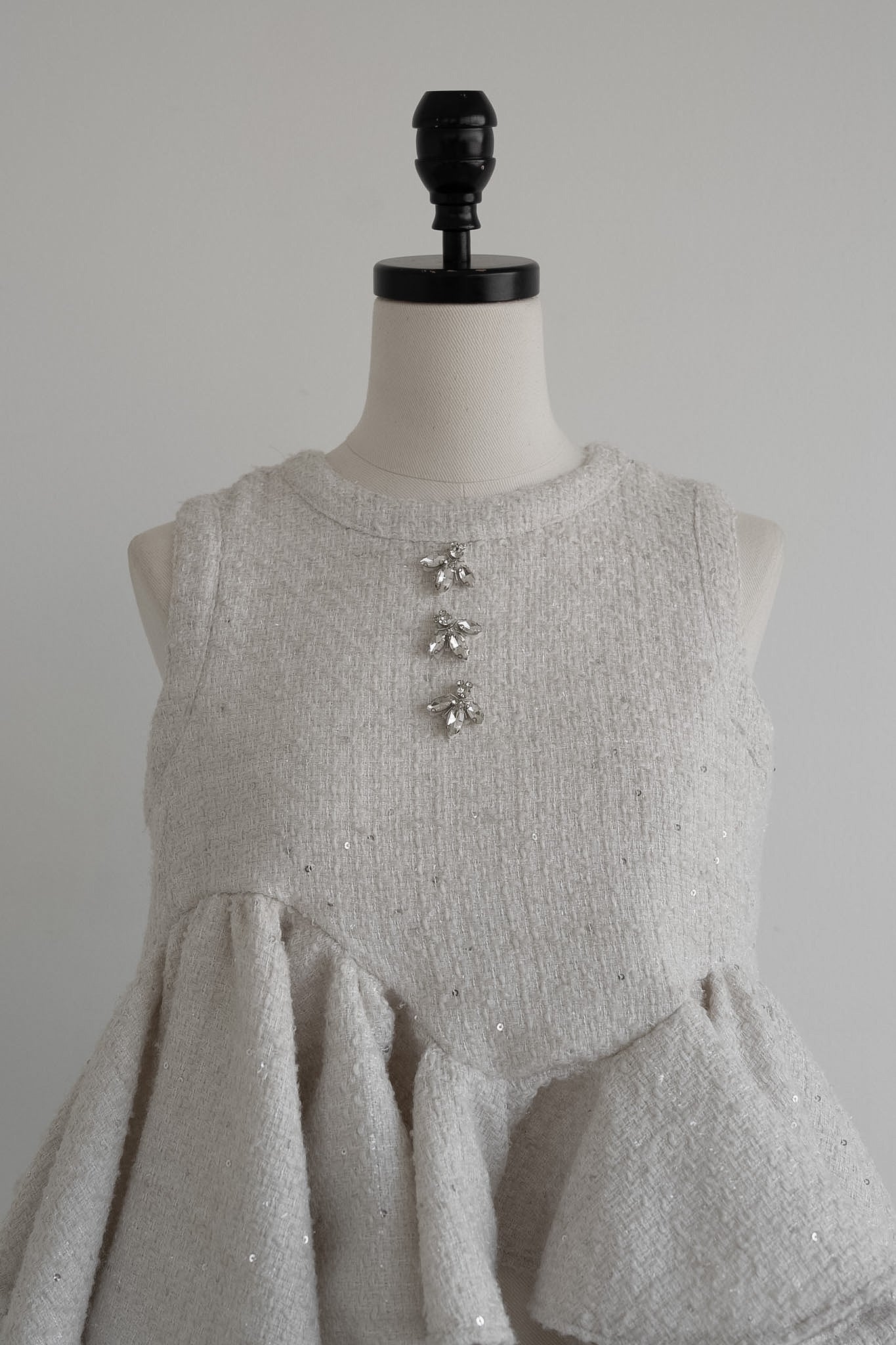 glitter tweed peplum tops – Acka online store