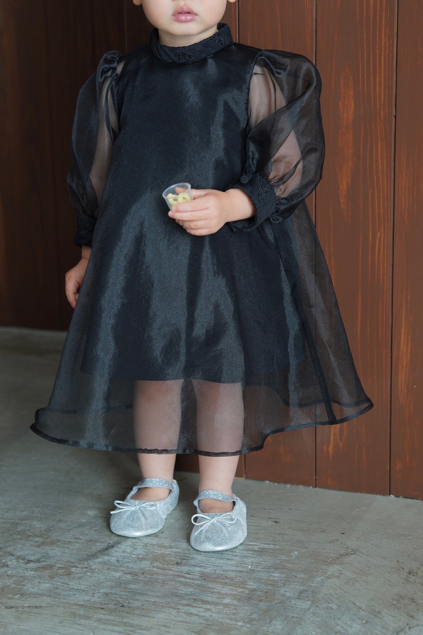 ［kids］sheer over one-piece