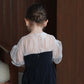 ［kids］sheer puff dress