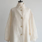 jacquard stand collar coat