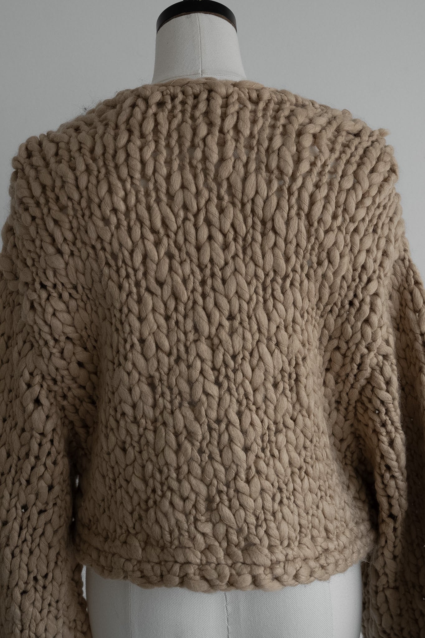 frill hand knit cardigan