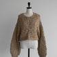 frill hand knit cardigan