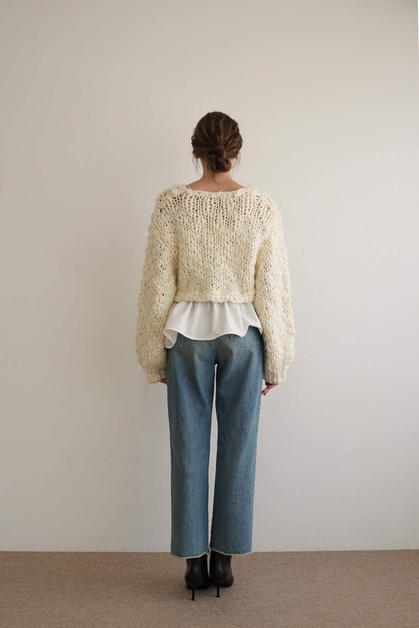 center line denim pants