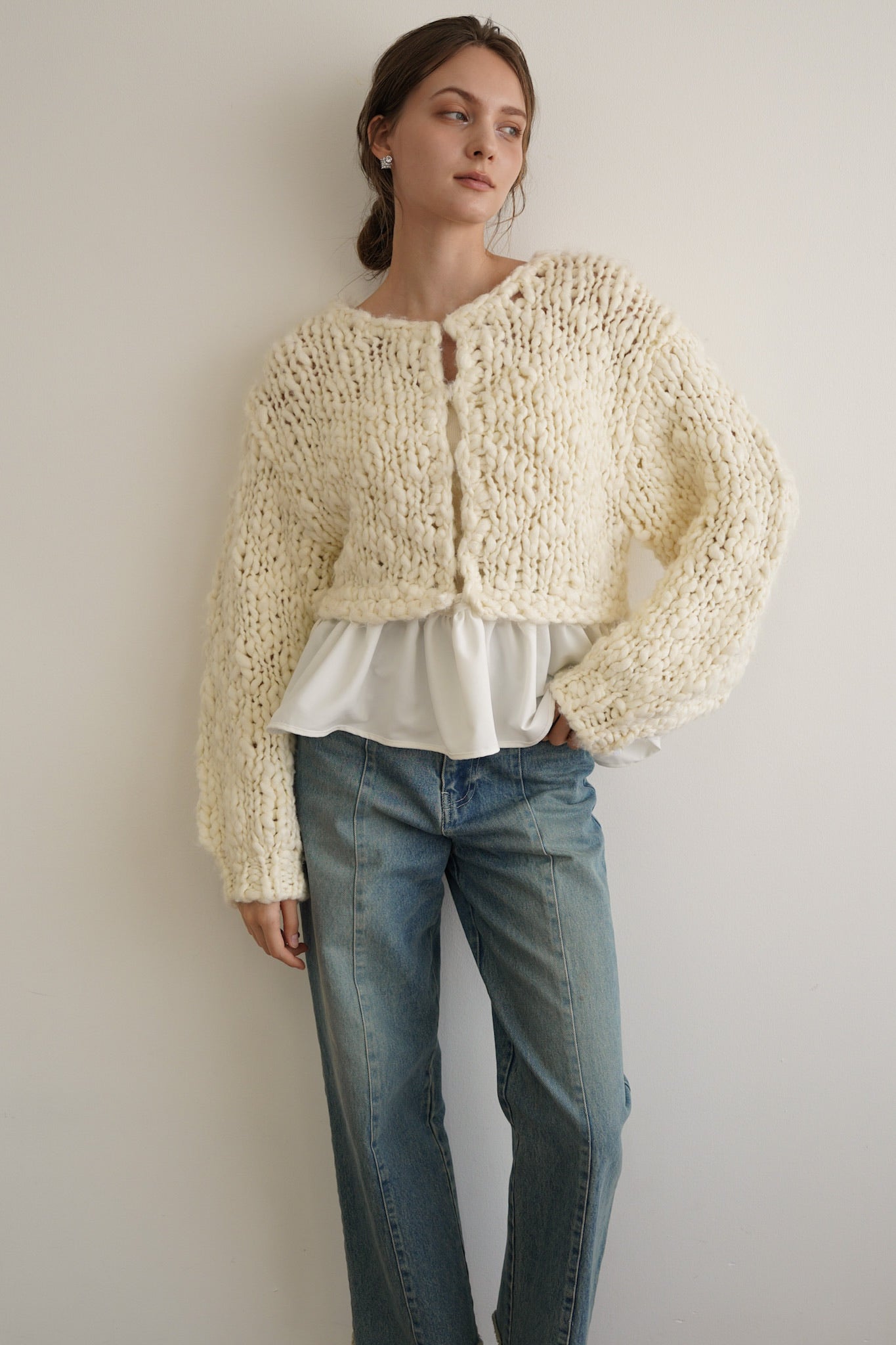 center line denim pants