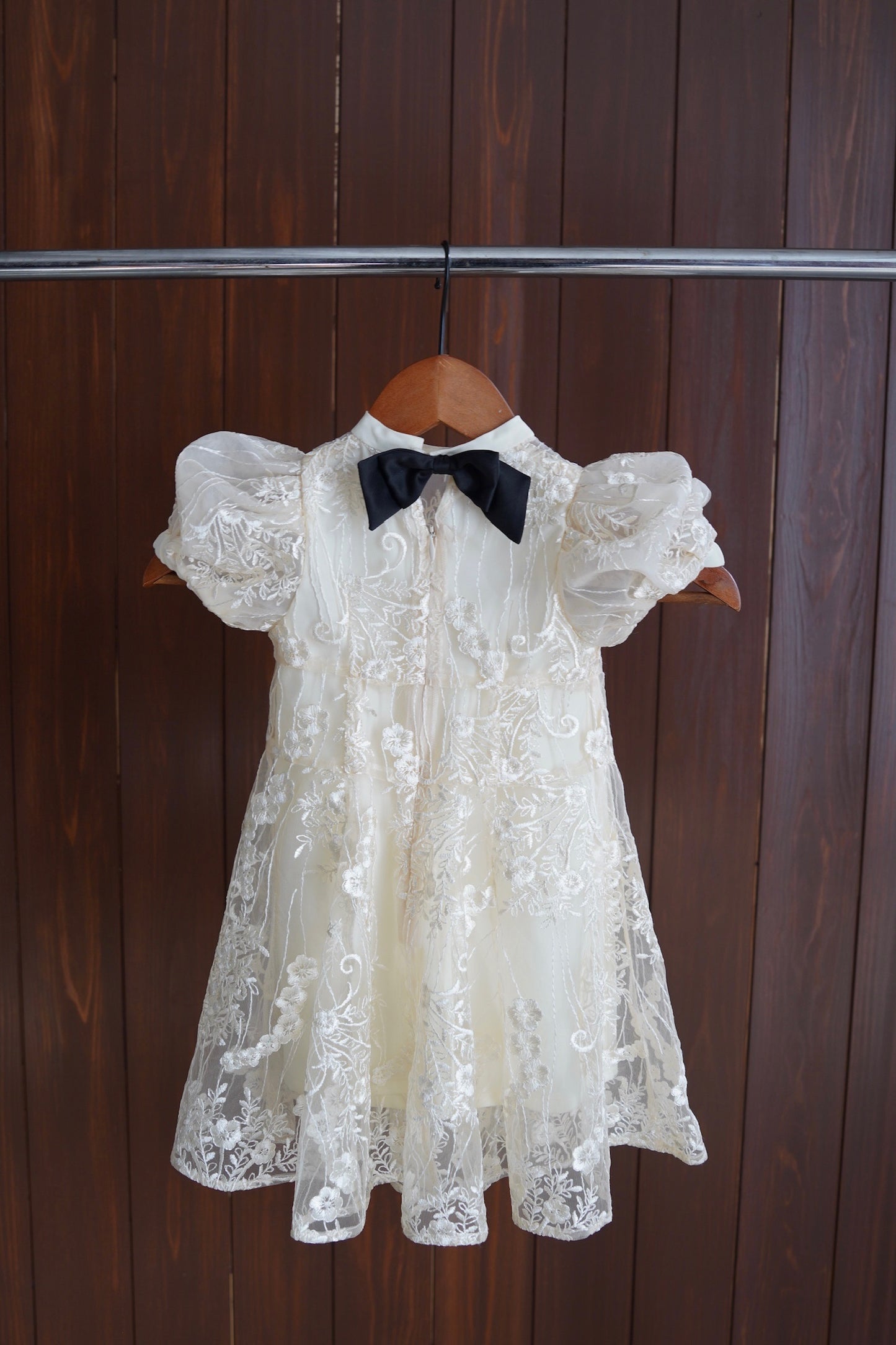 ［kids］lace flare dress