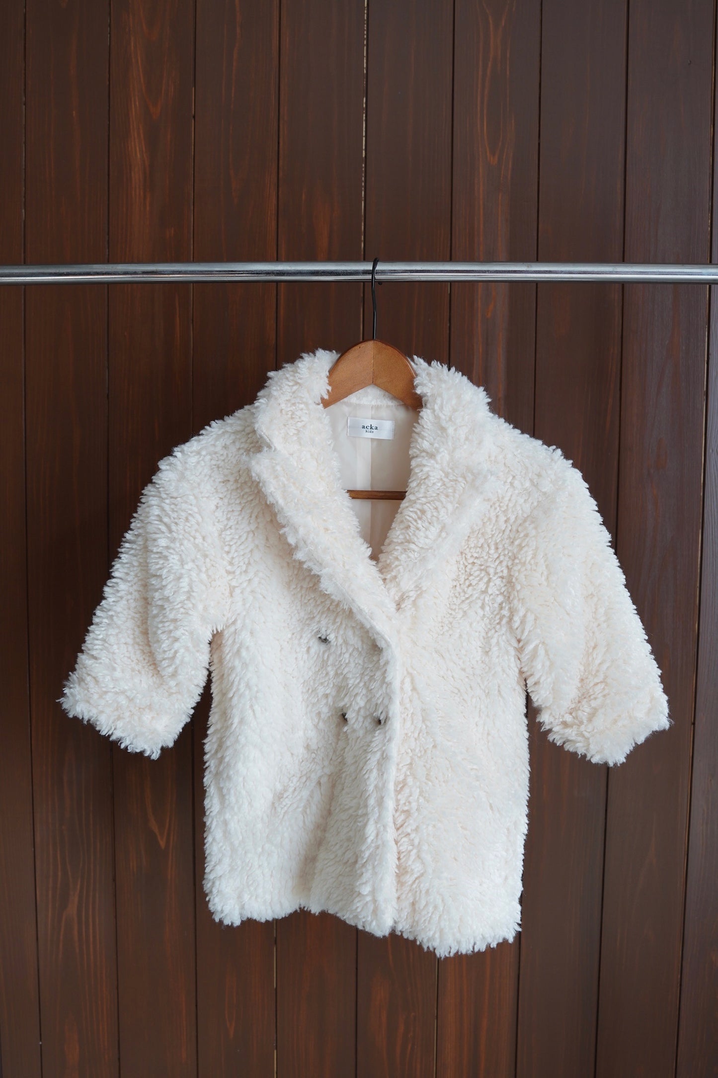 ［kids］poodle boa long coat