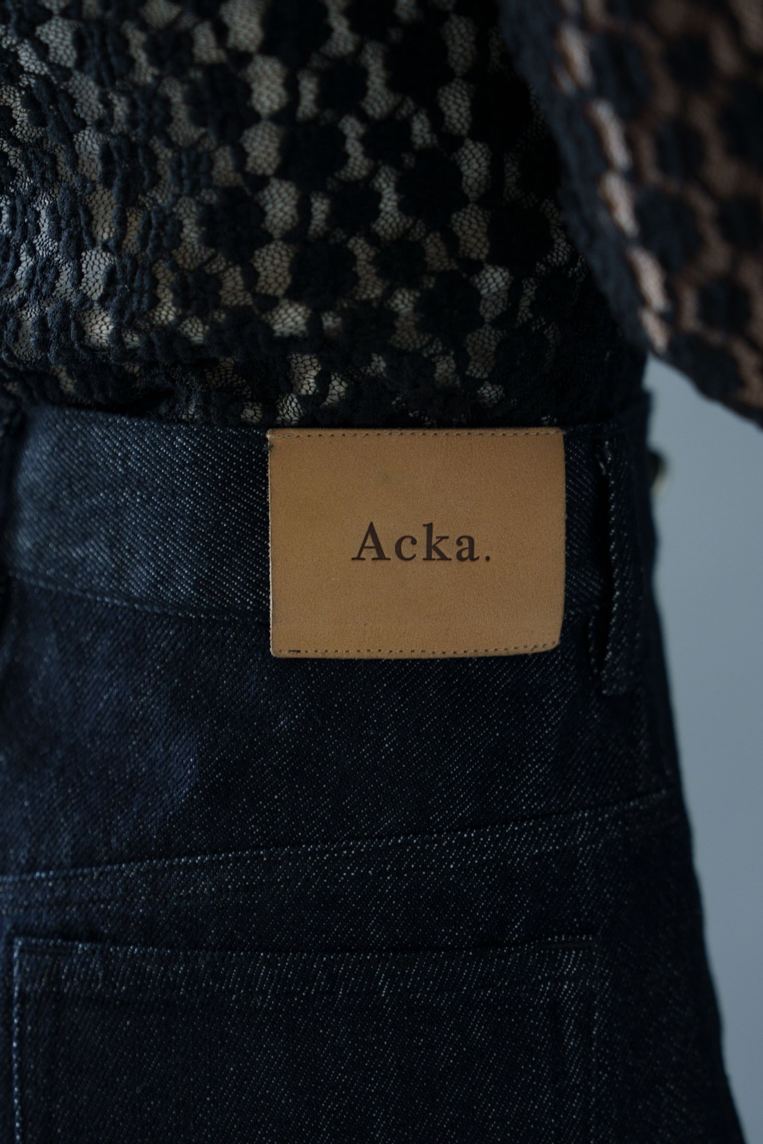 over skirt denim pants – Acka online store