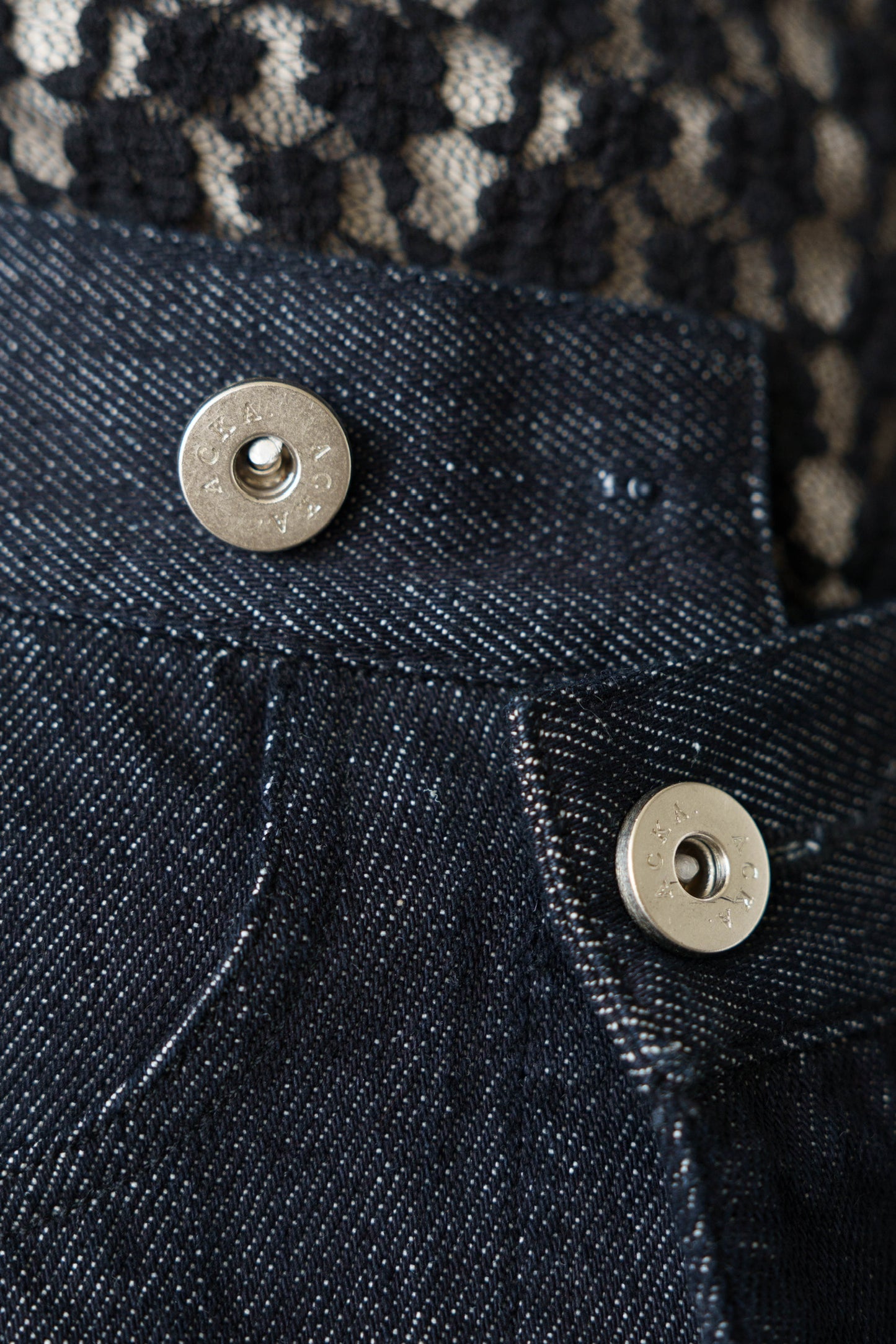 over skirt denim pants