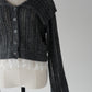 lace hem cable knit