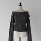 lace hem cable knit