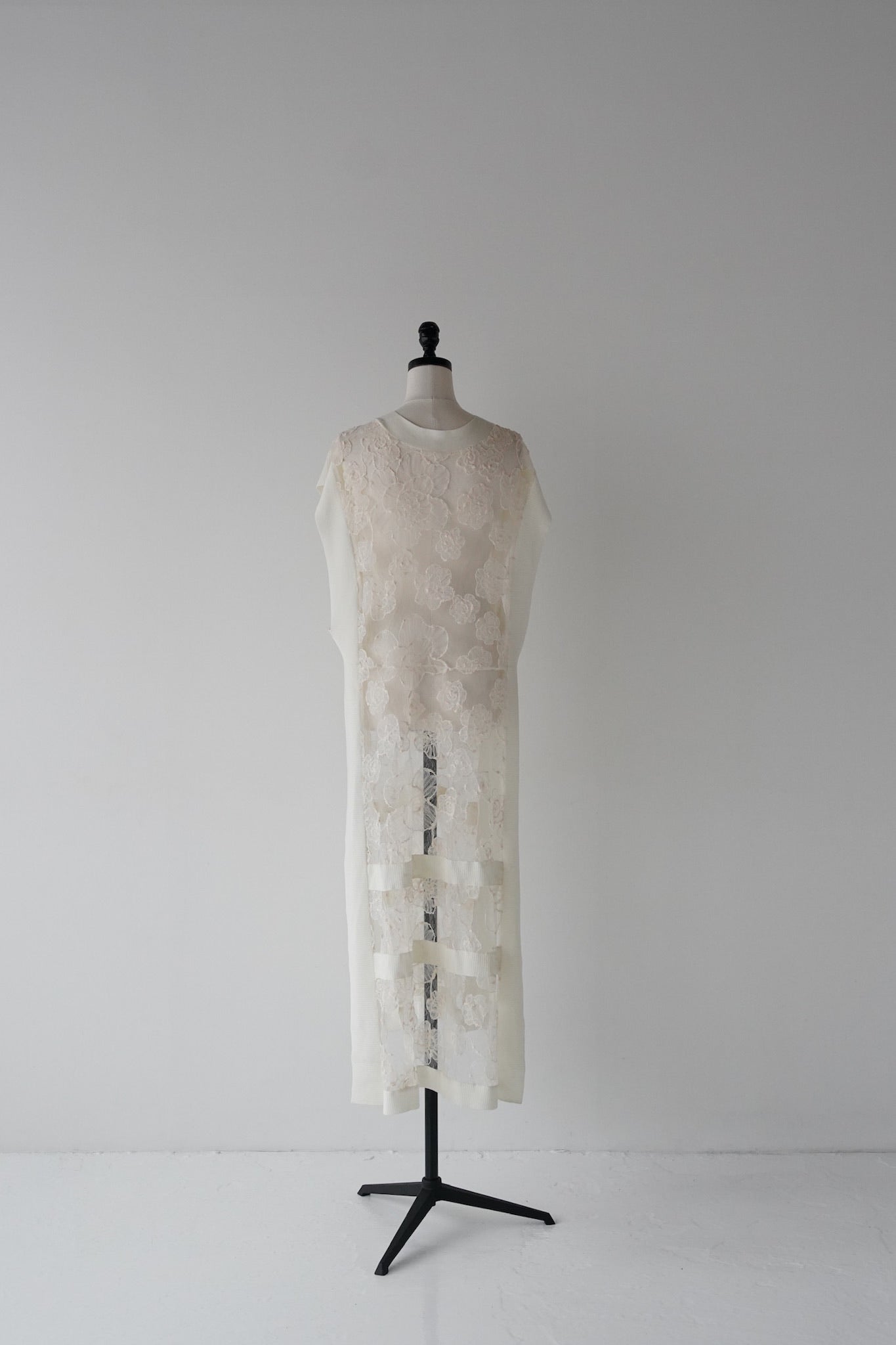 flower lace sheer vest