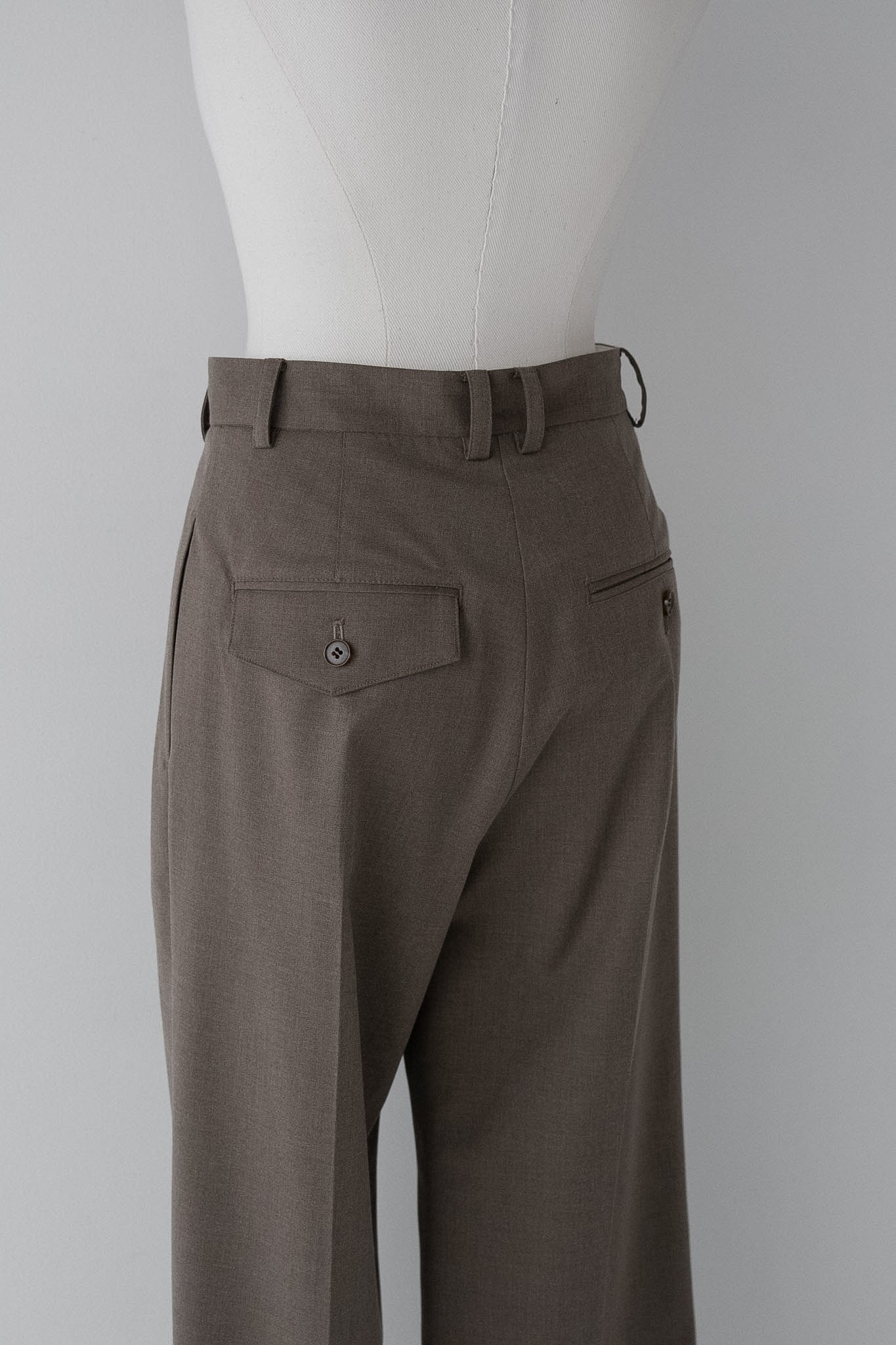 mannish tuck slacks