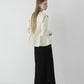 peplum zip knit tops