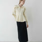 peplum zip knit tops
