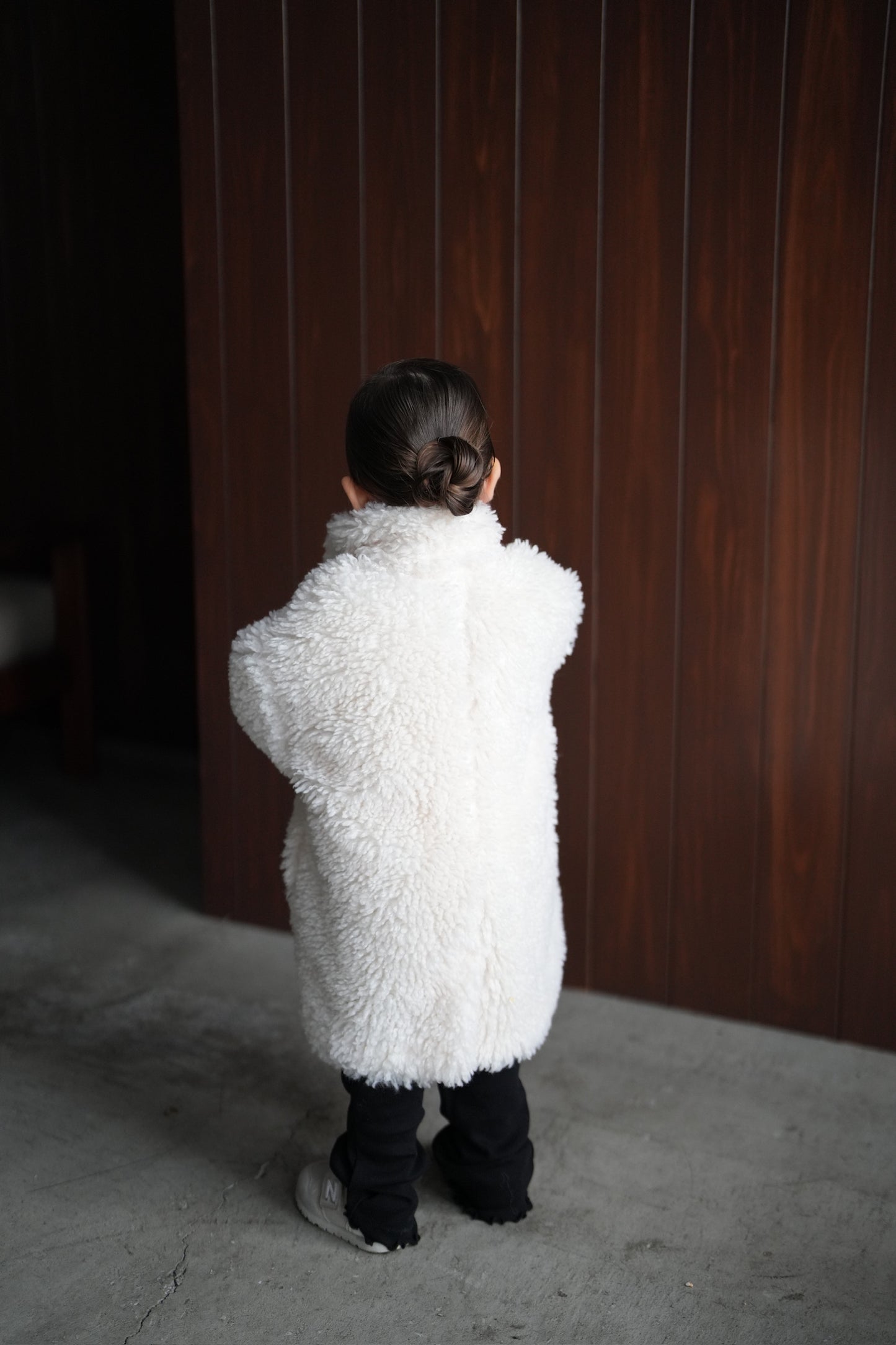 ［kids］poodle boa long coat