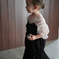 ［kids］sheer puff dress