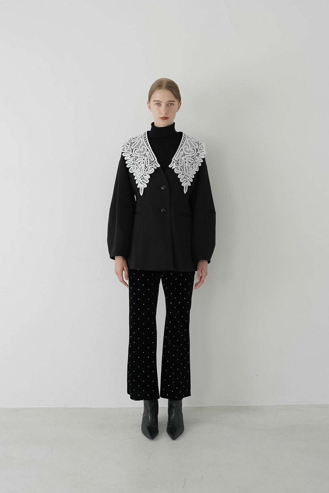lace collar jacket
