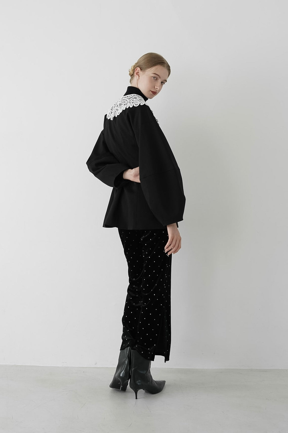 lace collar jacket