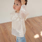 ［kids］embroidery frill blouse