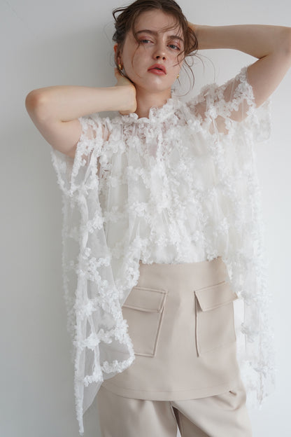 airy sheer blouse