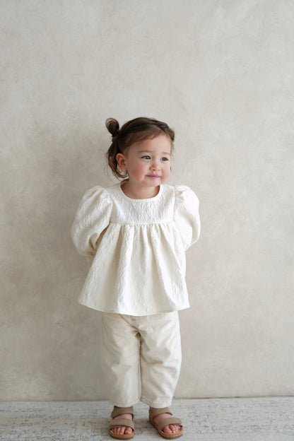 ［kids］fleur balloon blouse