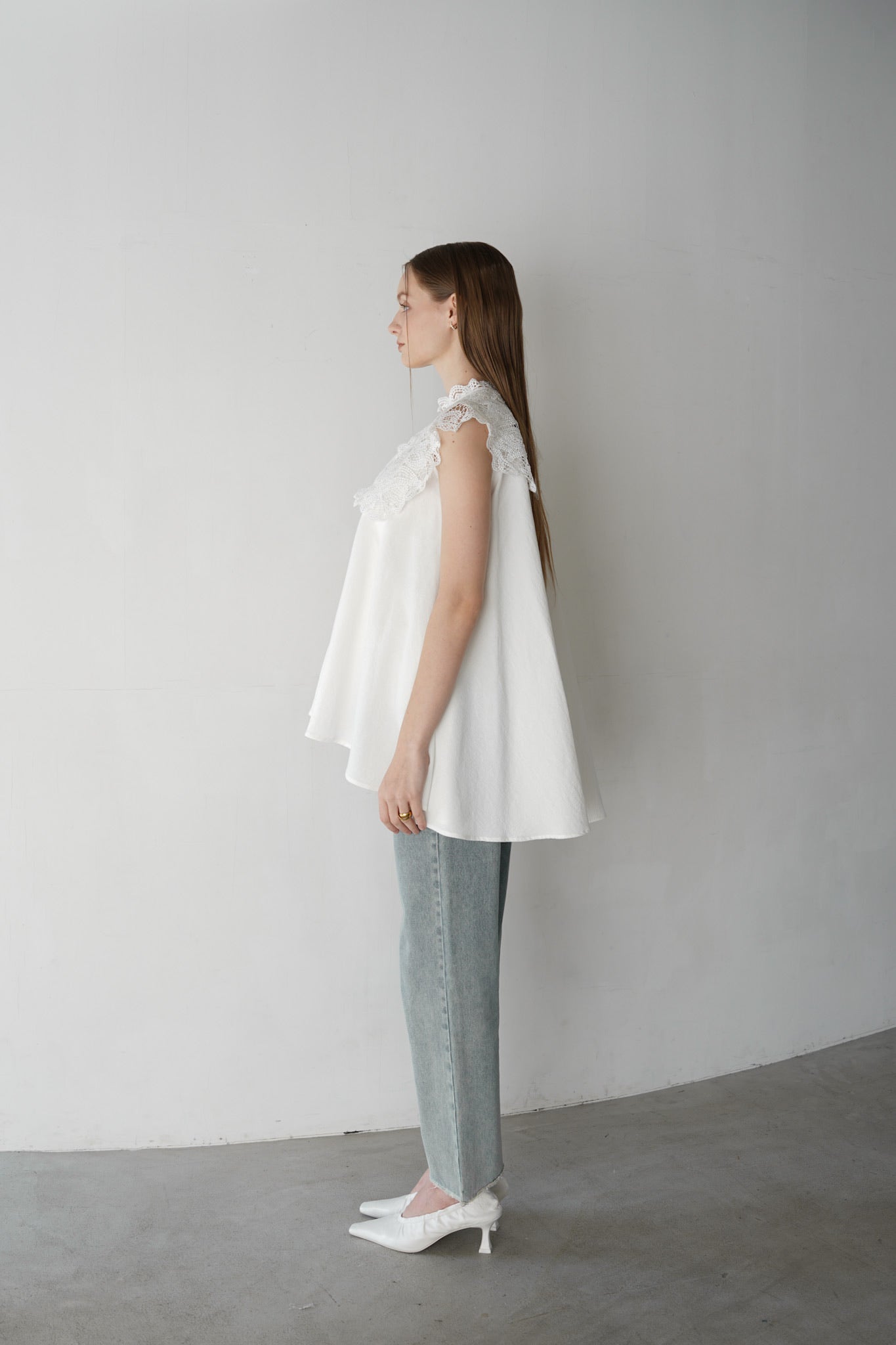 classic lace collar tops – Acka online store