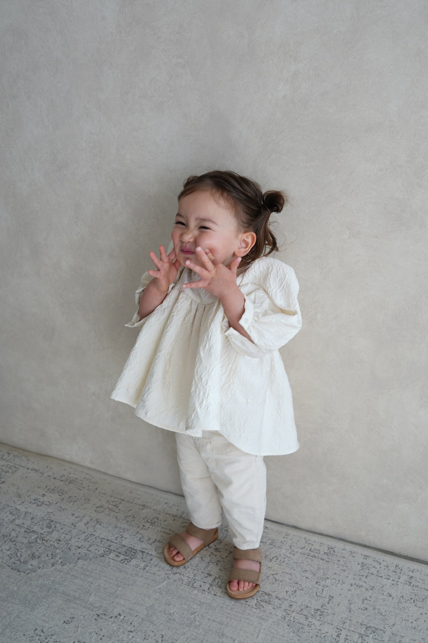［kids］fleur balloon blouse