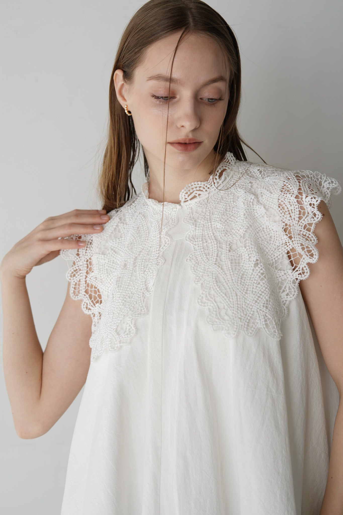 classic lace collar tops – Acka online store