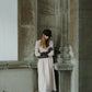 v neck lace knit one-piece
