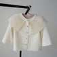 ［kids］pleats collar blouse