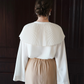 pleats collar blouse